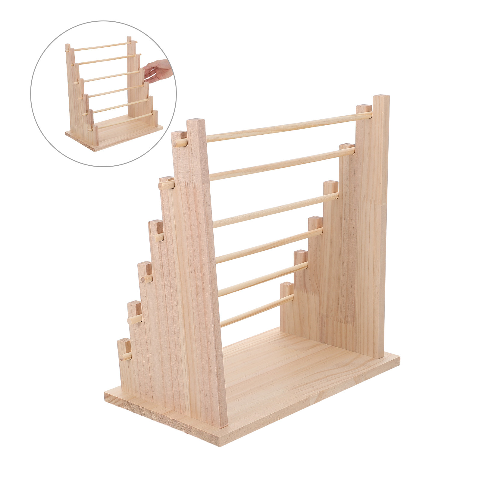 Wooden Ribbon Storage Rack 6 T - огляд і ціна The Florist Supply Shop