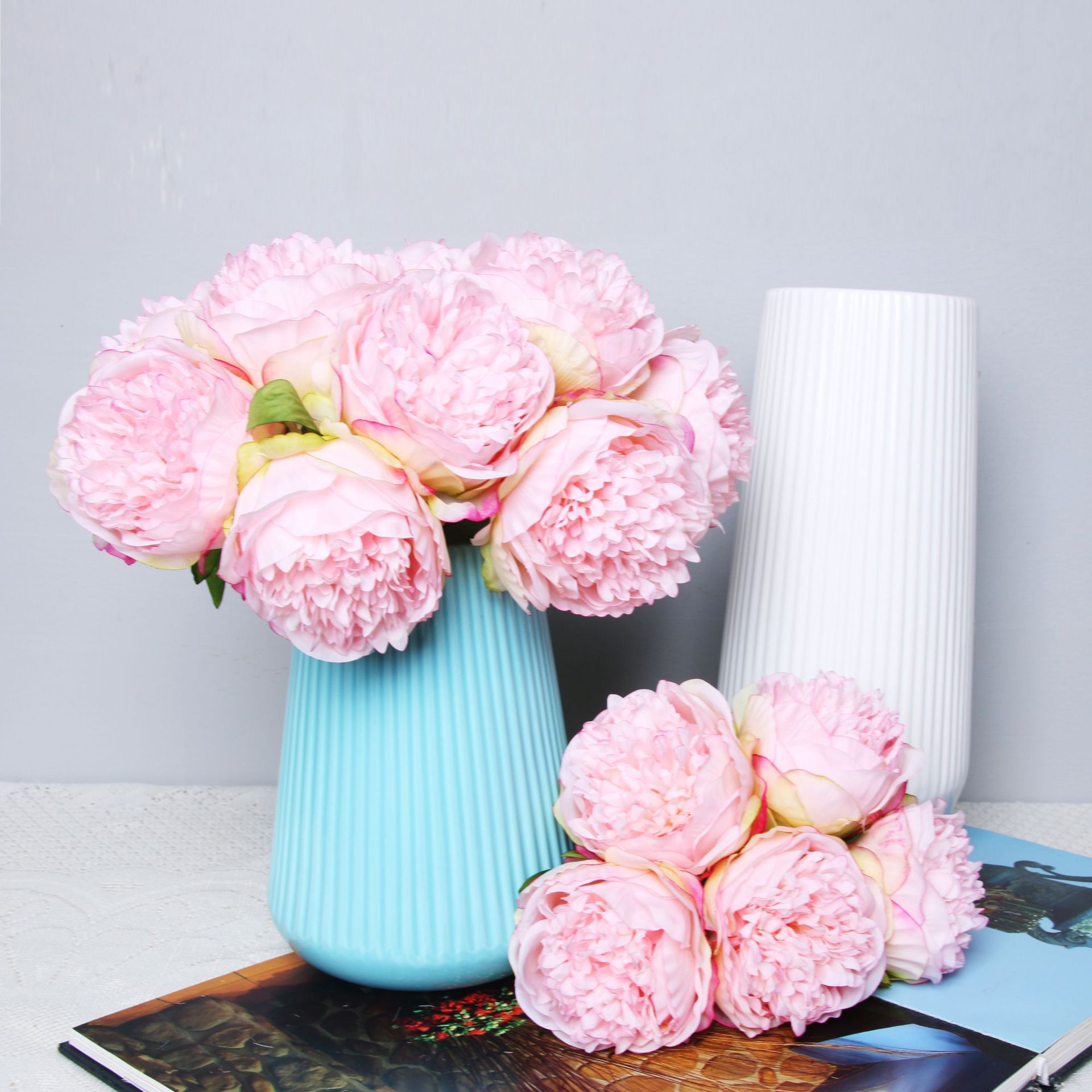 1 Bouquet 5 Heads Artificial P - огляд і ціна Floral Foam Oasis