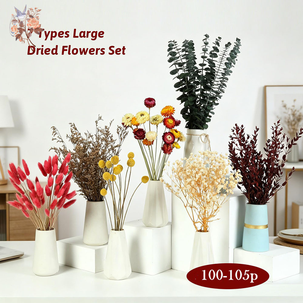 Dried Flowers Bulk Set 7 Kinds - огляд і ціна Anda Florist Supply