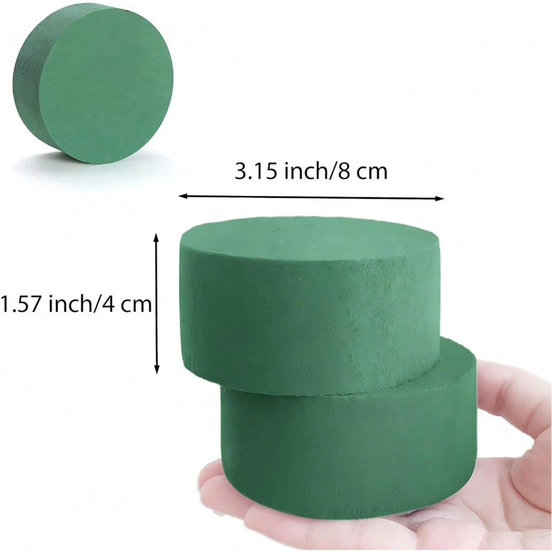8pcs Round Floral Foam Green W - огляд і ціна Floral Foam Oasis