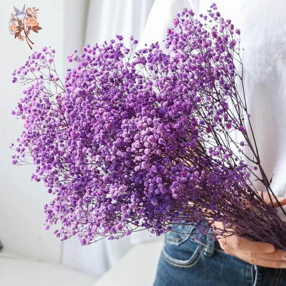 Real Touch Purple Gypsophile 8 - огляд і ціна Baby Breath Dried