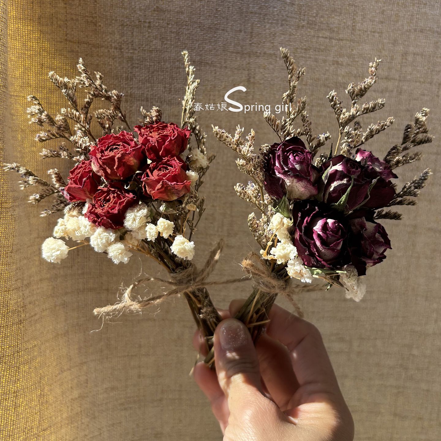 Mini Dried Flower Bouquet Natu - огляд і ціна Baby Breath Dried
