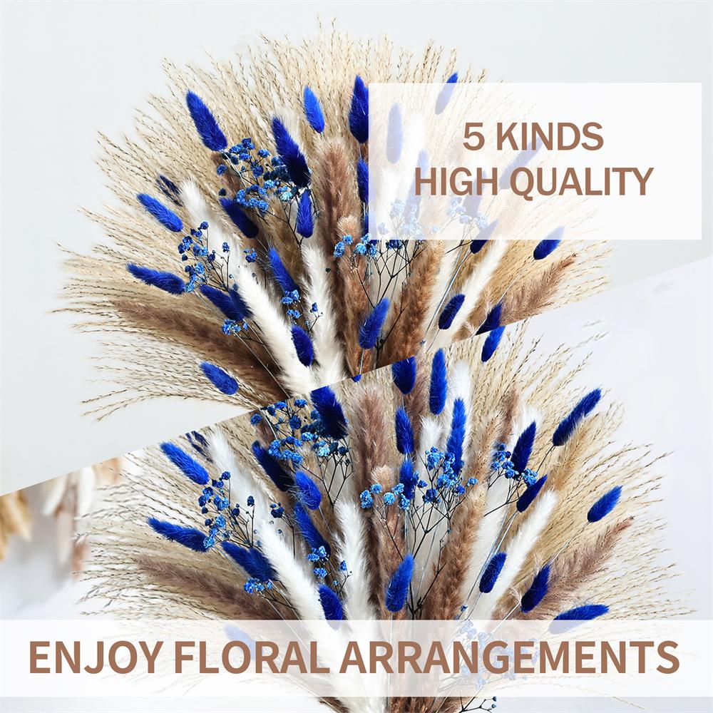 70pcs Blue Pampas Artificial D - огляд і ціна Baby Breath Dried