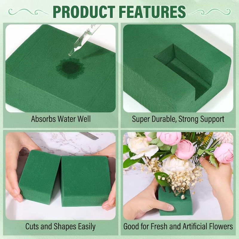 1/3Pcs Green Floral Foam Block - огляд і ціна Floral Foam Oasis